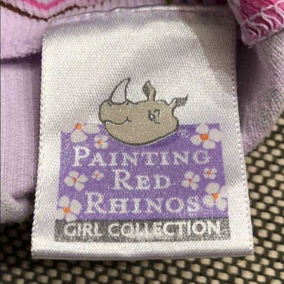 Painting Red Rhinos Lavender Corduroy Dress 18 mo. - Picture 8 of 8